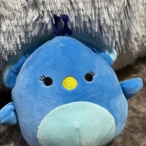 Squishmallow Peacock Blue Plush Toy